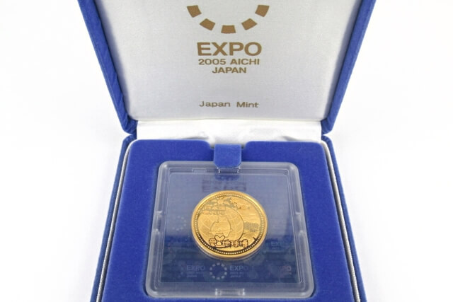 EXPO日本国際博覧会記念一万円金貨千円銀貨プルーフ貨幣セット 2005年 美品