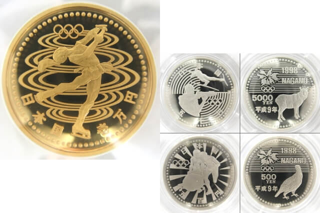 記念硬貨【バラ売り可】平成2年 五千円銀貨　3種
