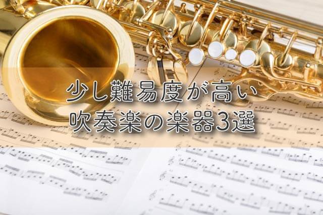 少し難易度が高い吹奏楽の楽器3選