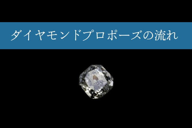 ダイヤモンドプロポーズの流れ