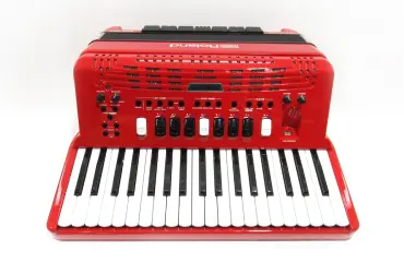 ローランド V-Accordion FR-4XB レッド ※現状品 キャリングバッグ付き